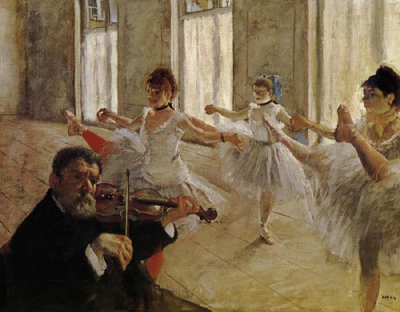 Edgar Degas Dancing school oil painting image